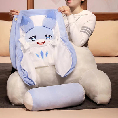 Sofi the Cute Baby Blue Hybrid Dragon Cushion Seat