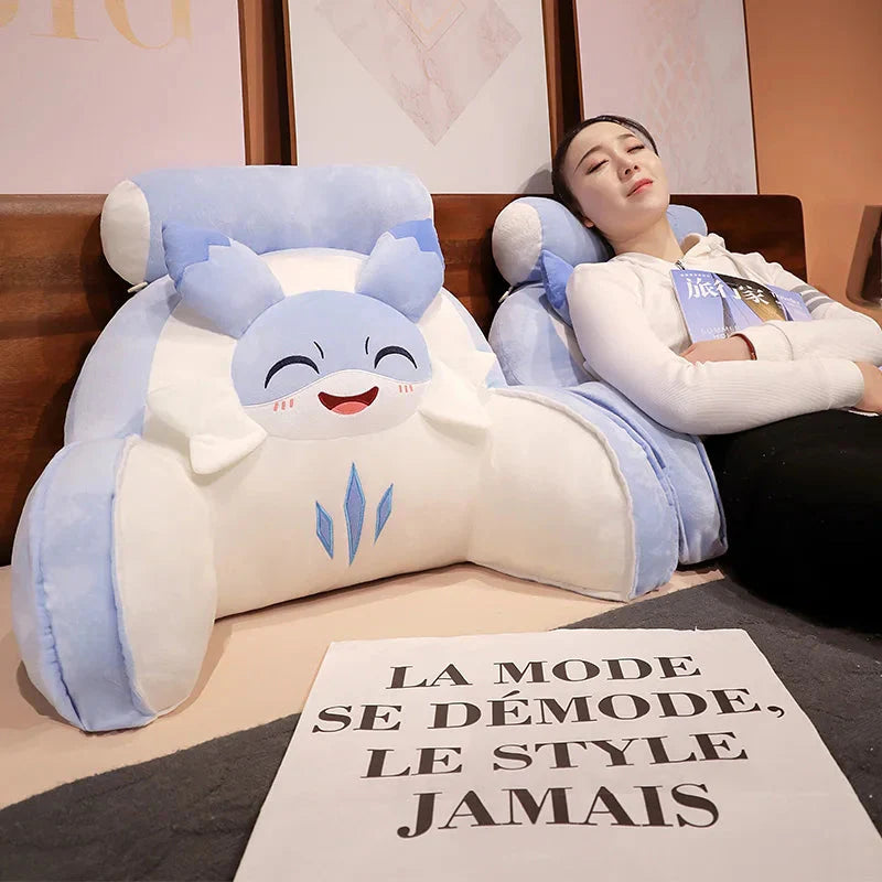 Sofi the Cute Baby Blue Hybrid Dragon Cushion Seat