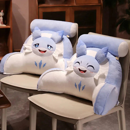 Sofi the Cute Baby Blue Hybrid Dragon Cushion Seat