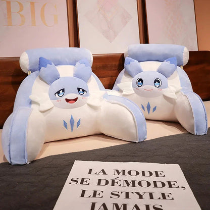 Sofi the Cute Baby Blue Hybrid Dragon Cushion Seat