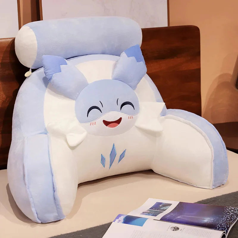 Sofi the Cute Baby Blue Hybrid Dragon Cushion Seat