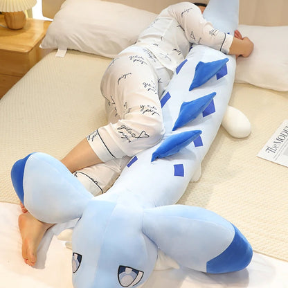 Sofi the Long Kawaii Baby Blue Hybrid Dragon Plushie