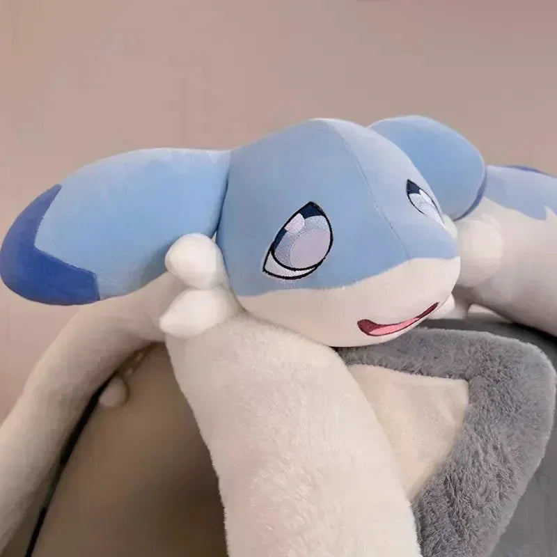 Sofi the Long Kawaii Baby Blue Hybrid Dragon Plushie