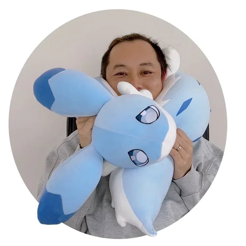 Sofi the Long Kawaii Baby Blue Hybrid Dragon Plushie