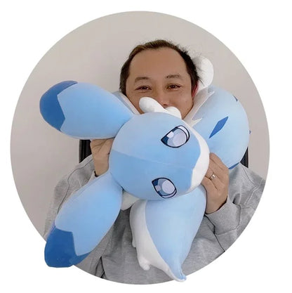 Sofi the Long Kawaii Baby Blue Hybrid Dragon Plushie