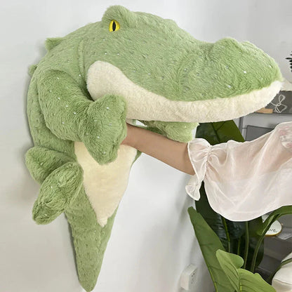 Soft Fluffy Green Crocodile Plush Toy
