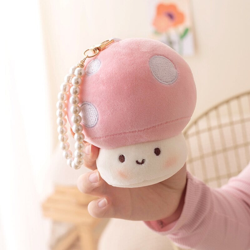 Squishy Mushroom Friends Plushie Keychains