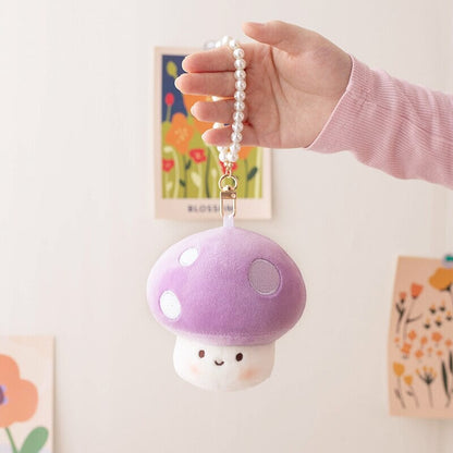 Squishy Mushroom Friends Plushie Keychains