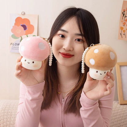 Squishy Mushroom Friends Plushie Keychains