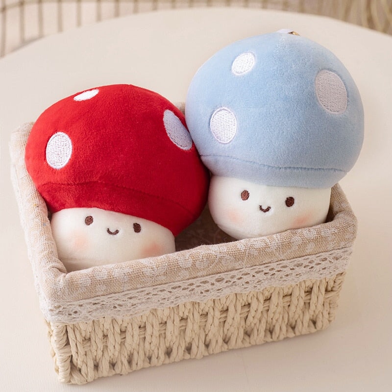 Squishy Mushroom Friends Plushie Keychains