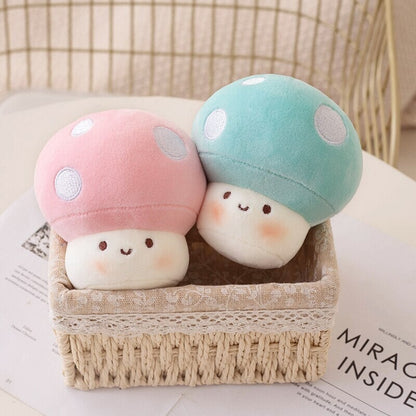 Squishy Mushroom Friends Plushie Keychains