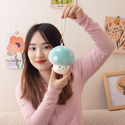 Squishy Mushroom Friends Plushie Keychains