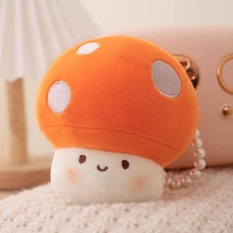 Squishy Mushroom Friends Plushie Keychains