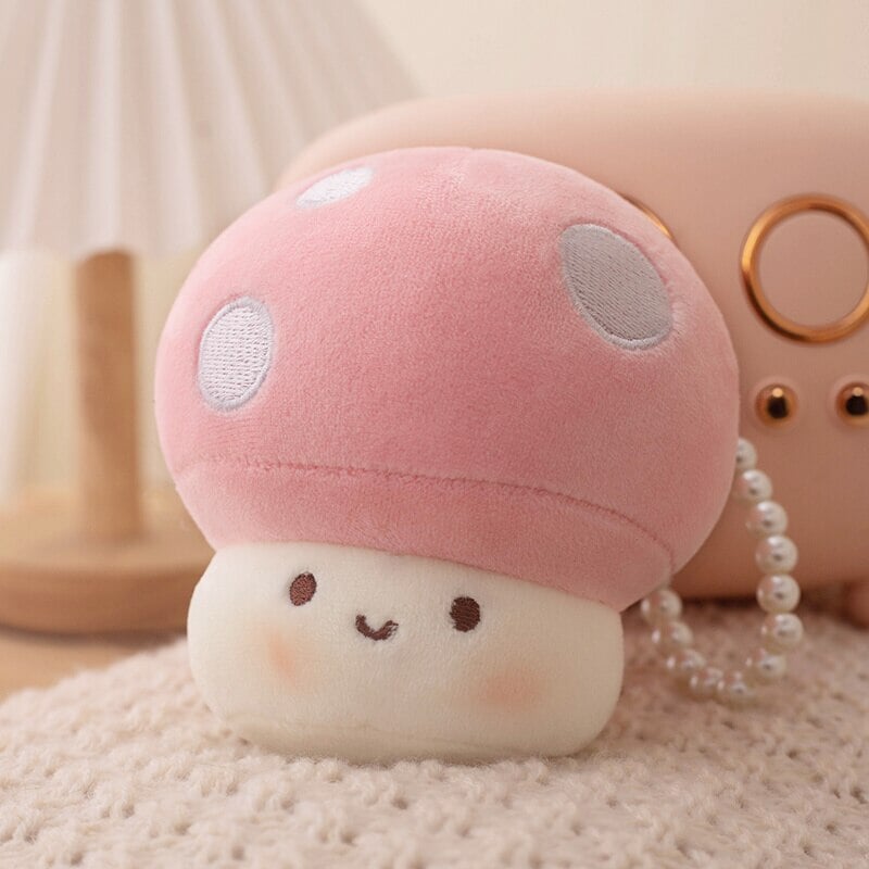 Squishy Mushroom Friends Plushie Keychains