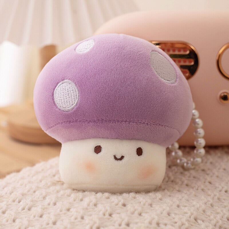 Squishy Mushroom Friends Plushie Keychains