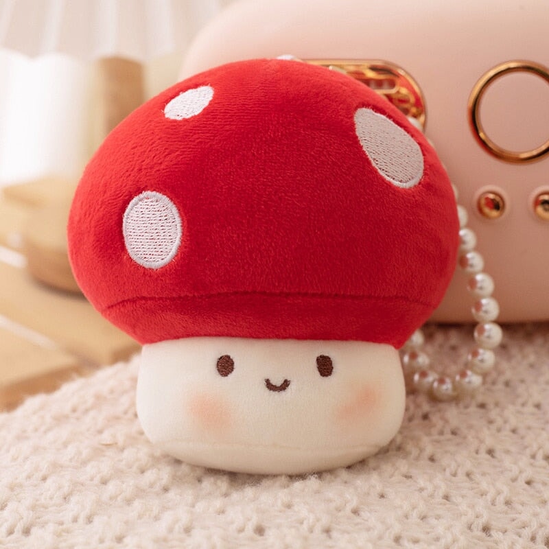 Squishy Mushroom Friends Plushie Keychains
