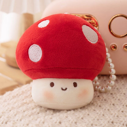Squishy Mushroom Friends Plushie Keychains