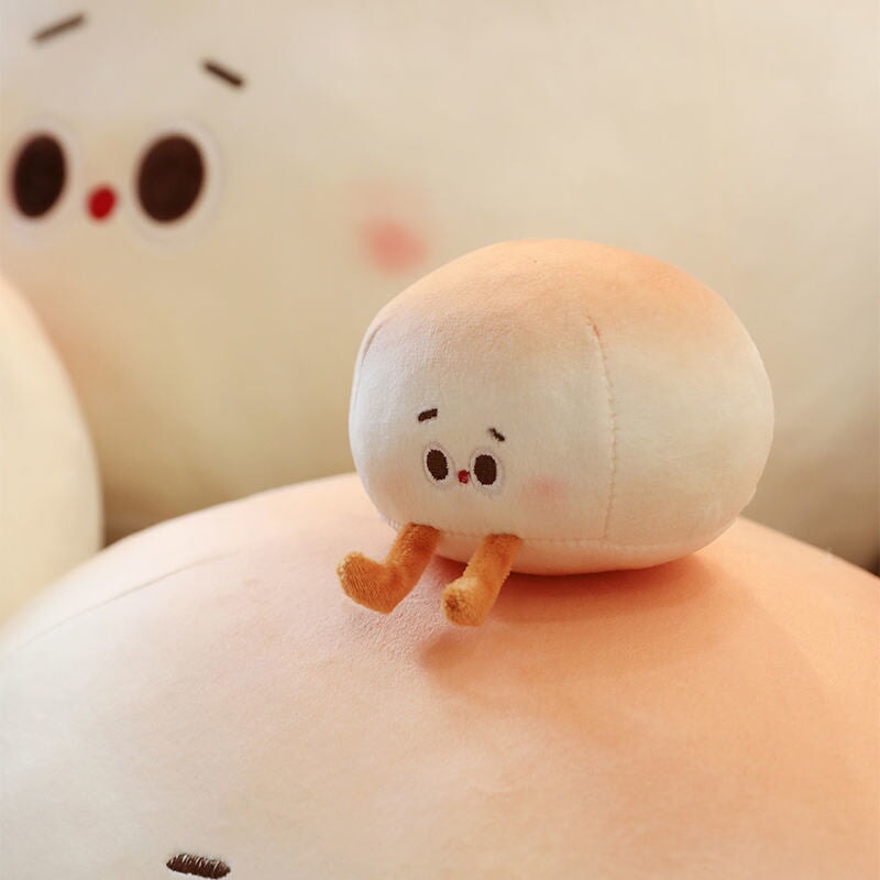 Steamed Round Stuffed Bao Bun Plushie