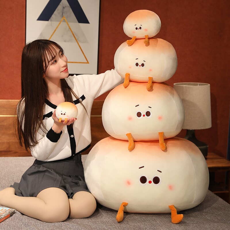 Steamed Round Stuffed Bao Bun Plushie