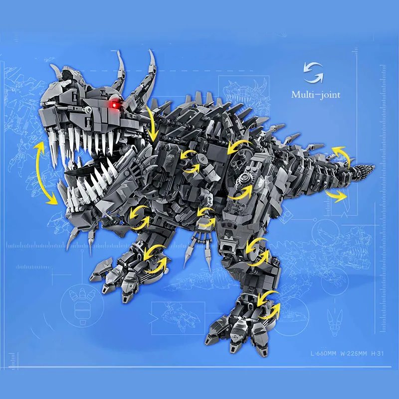 Super Mech Colossal Carnotaurus Dinosaur Building Set