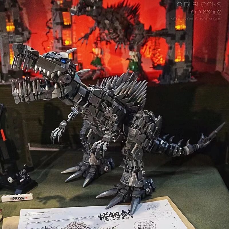 Super Mech Colossal Spinosaurus Dinosaur Building Set
