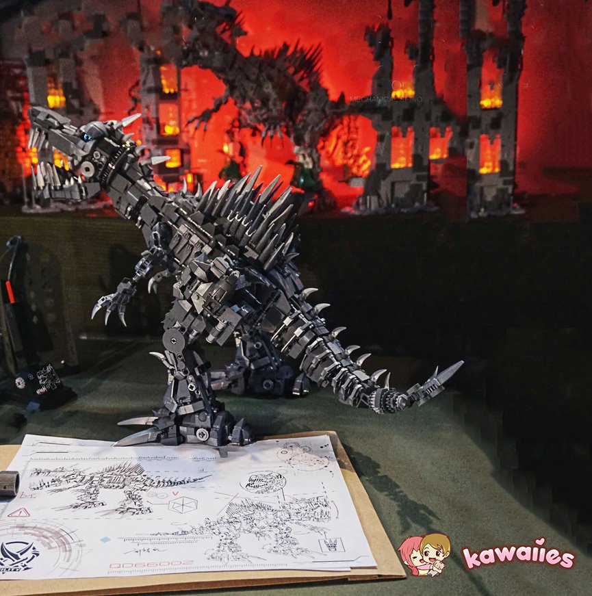 Super Mech Colossal Spinosaurus Dinosaur Building Set