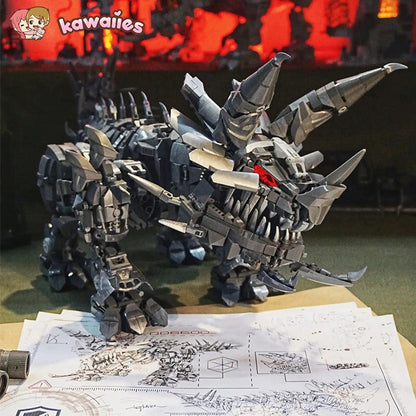 Super Mech Colossal Triceratops Dinosaur Building Set