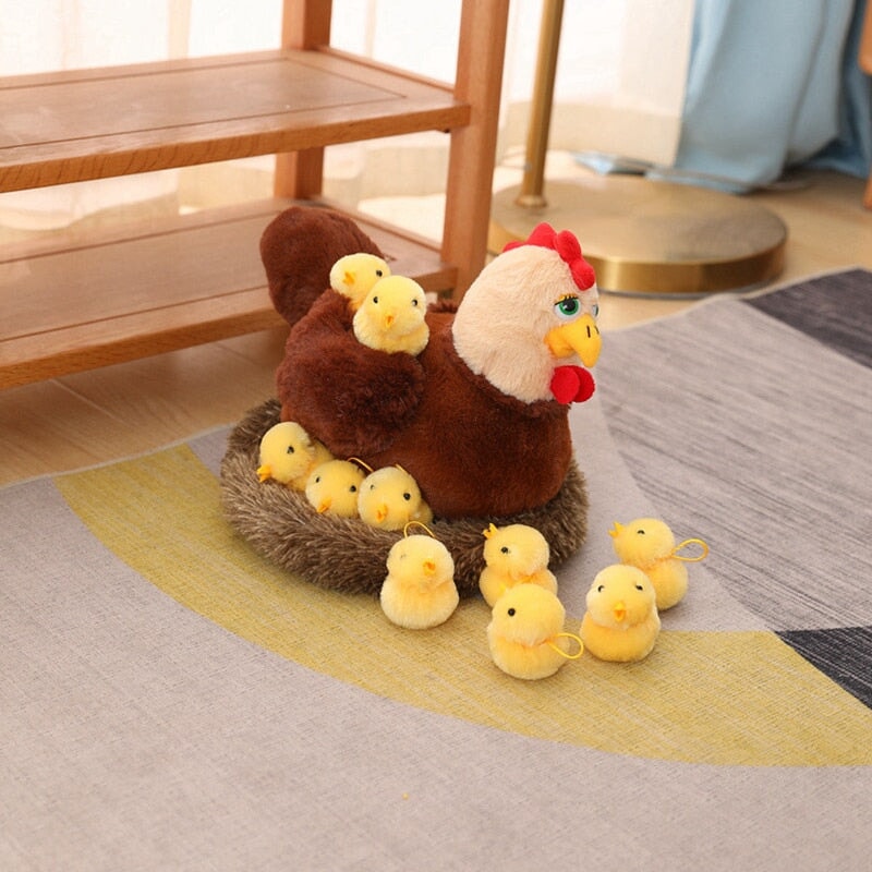 Swan and Chicken Family Plushies