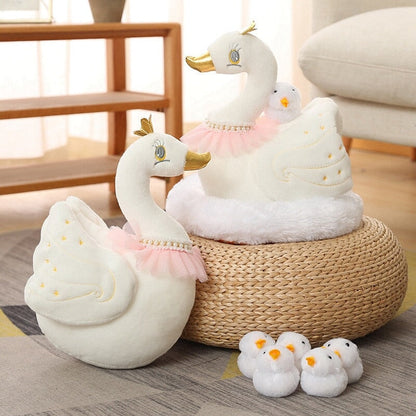 Swan and Chicken Family Plushies