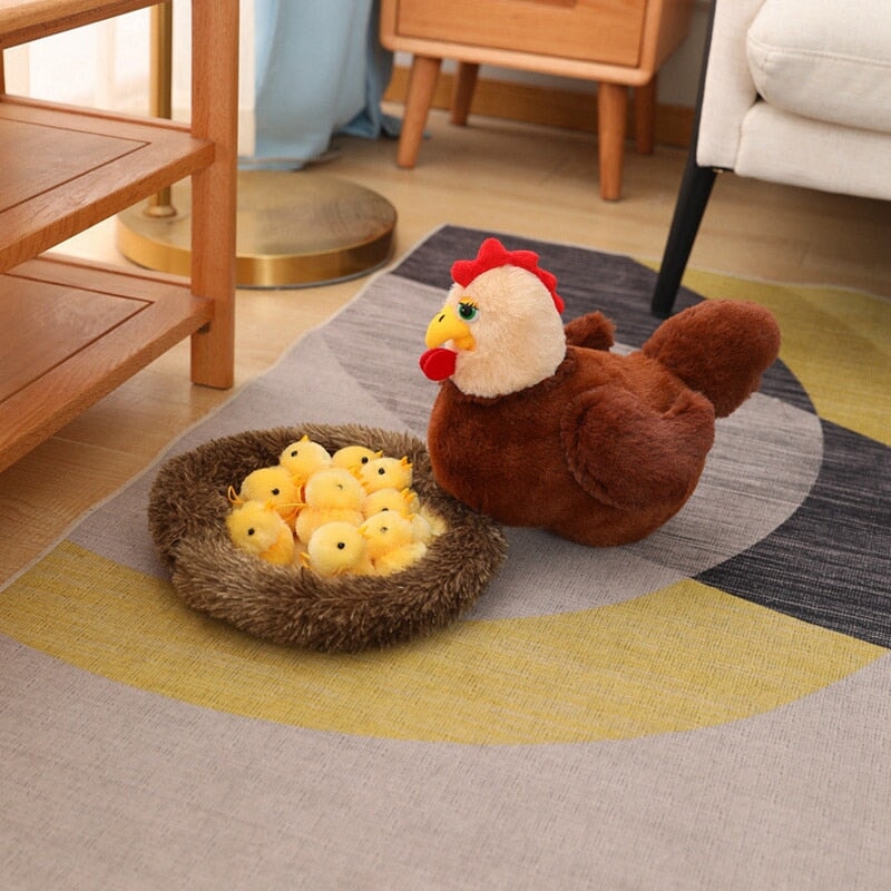 Swan and Chicken Family Plushies