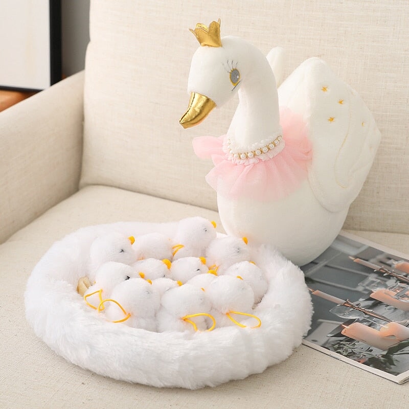 Swan and Chicken Family Plushies
