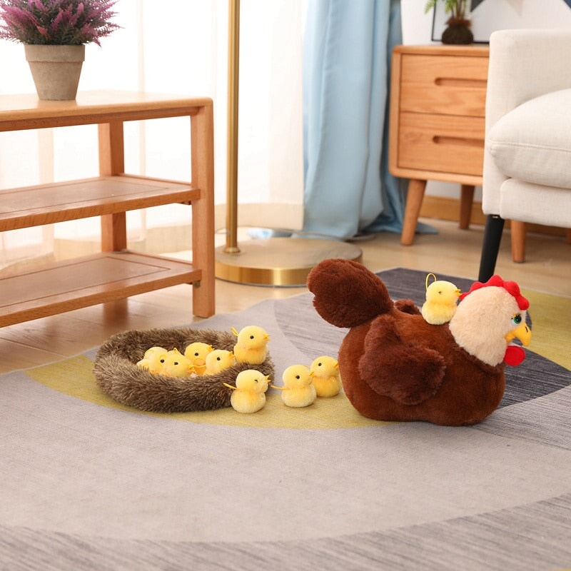 Swan and Chicken Family Plushies