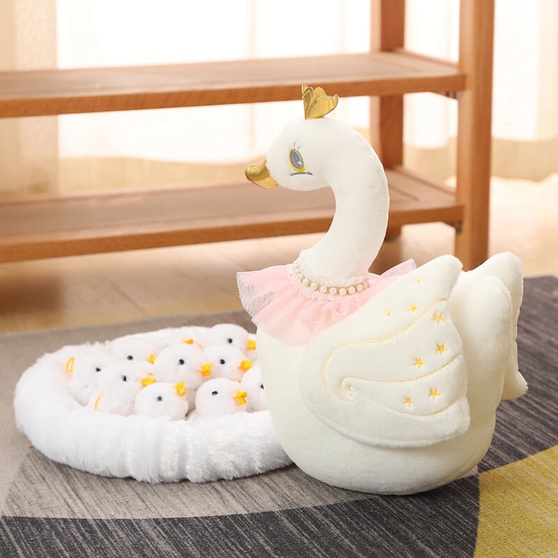 Swan and Chicken Family Plushies