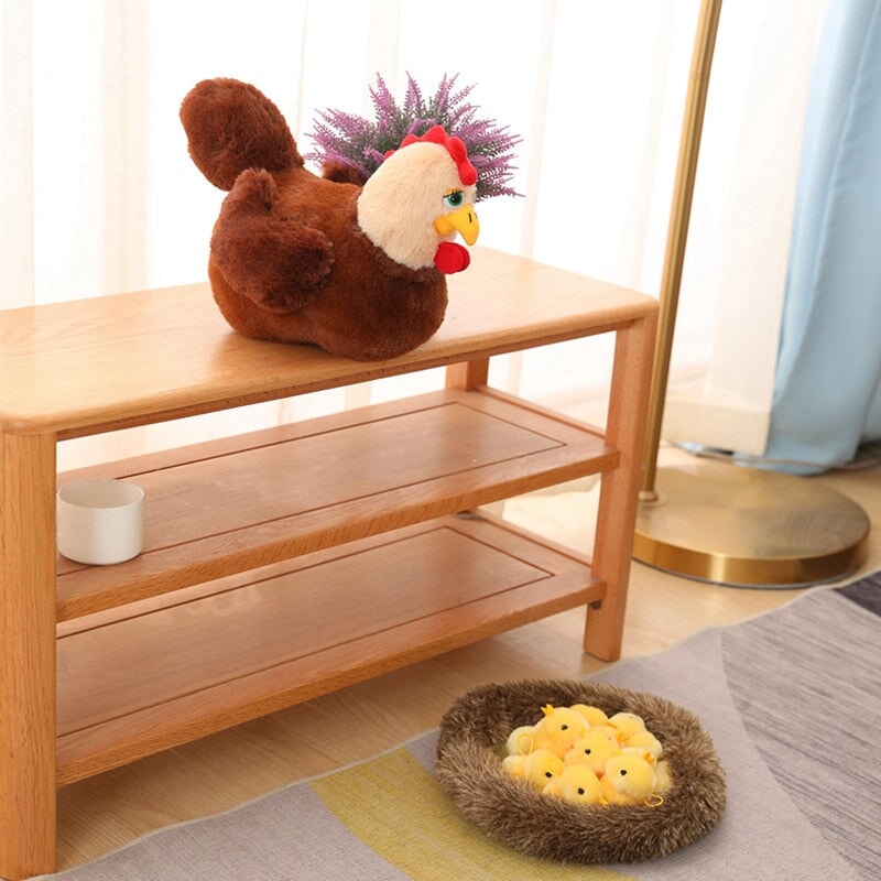 Swan and Chicken Family Plushies