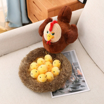 Swan and Chicken Family Plushies