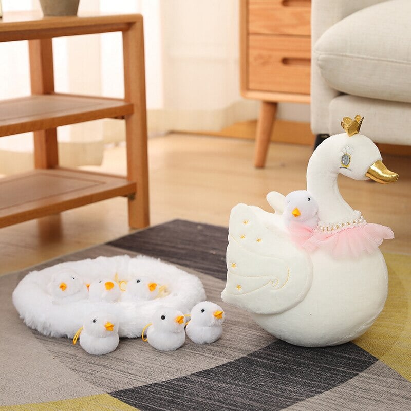 Swan and Chicken Family Plushies