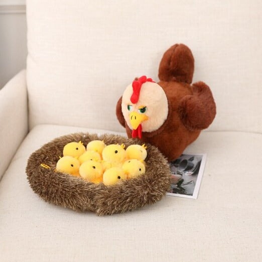 Swan and Chicken Family Plushies