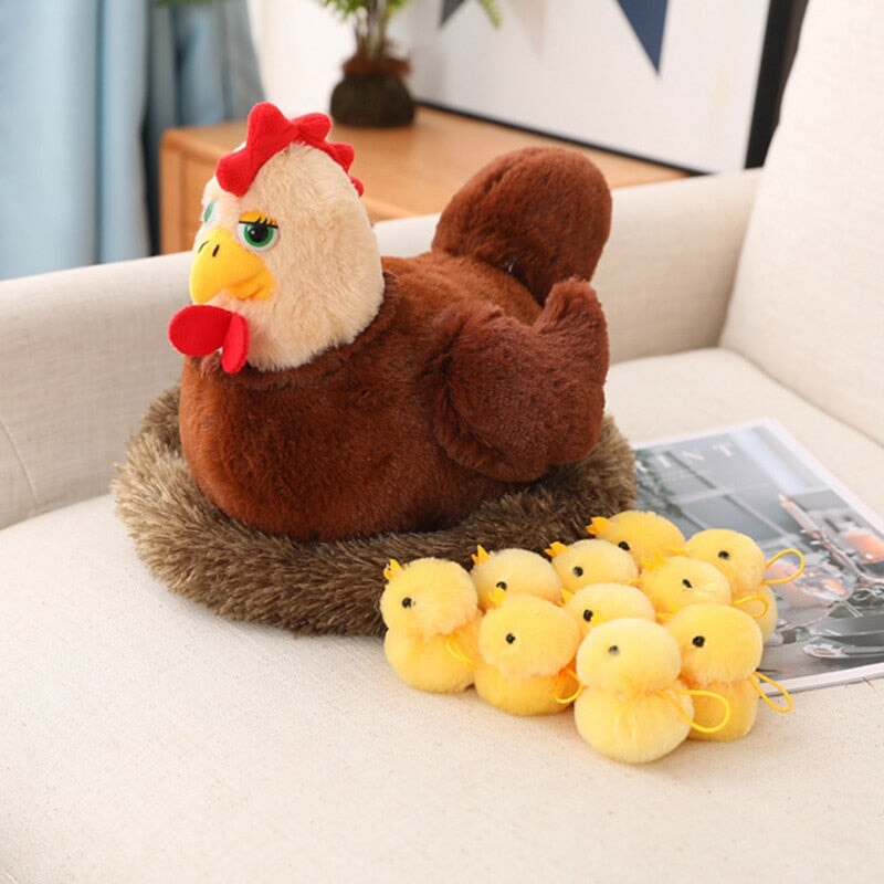 Swan and Chicken Family Plushies