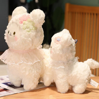Sweet Fluffy Standing Lamb Family