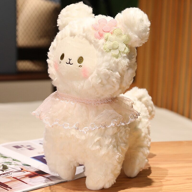 Sweet Fluffy Standing Lamb Family