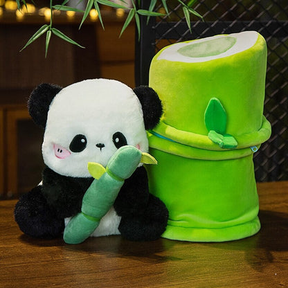 Sze Sze the Panda Bamboo Hut Plushie