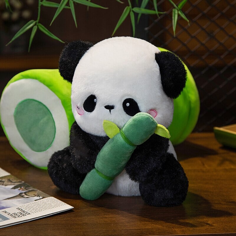 Sze Sze the Panda Bamboo Hut Plushie