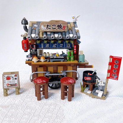 Takoyaki & Noodle Asian Street Stall Nano Building Blocks