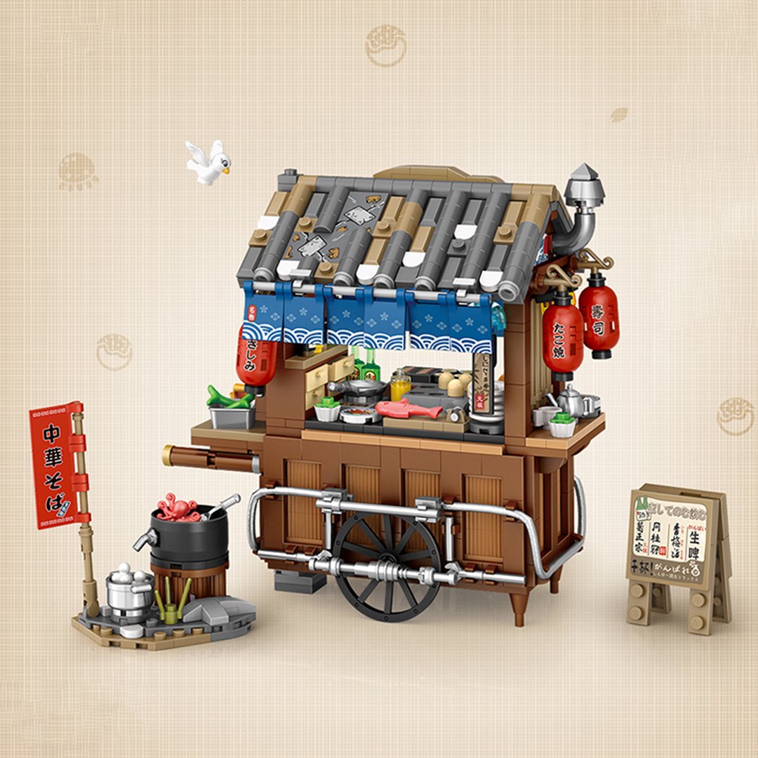 Takoyaki & Noodle Asian Street Stall Nano Building Blocks