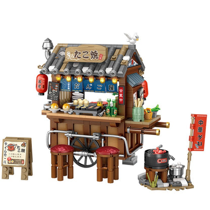 Takoyaki & Noodle Asian Street Stall Nano Building Blocks