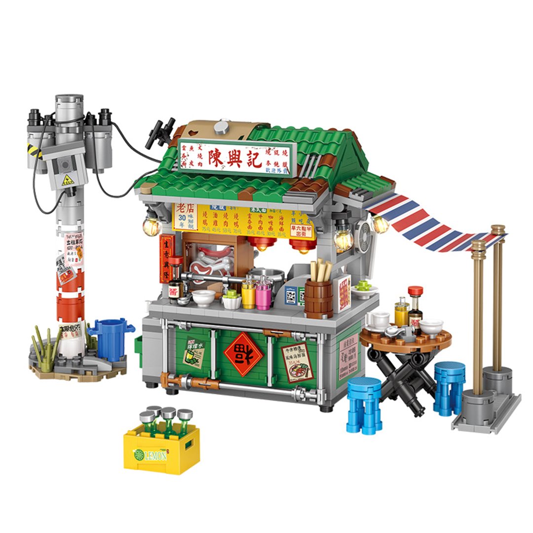Takoyaki & Noodle Asian Street Stall Nano Building Blocks