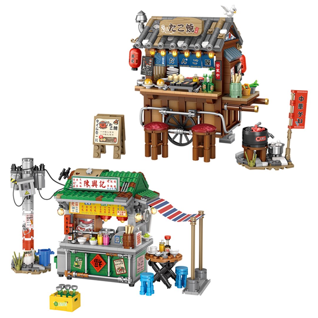 Takoyaki & Noodle Asian Street Stall Nano Building Blocks