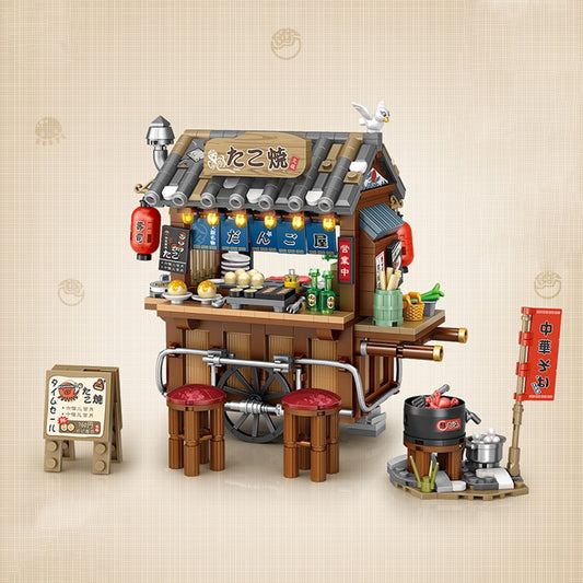 Takoyaki & Noodle Asian Street Stall Nano Building Blocks
