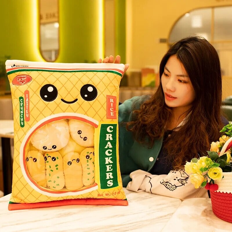 Tasty Rice Crackers Candy Bag Plushies