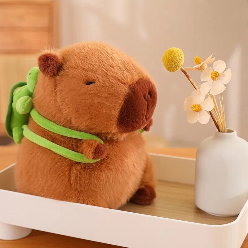 The Adorable Capybara Turtle Back Pack Plushies
